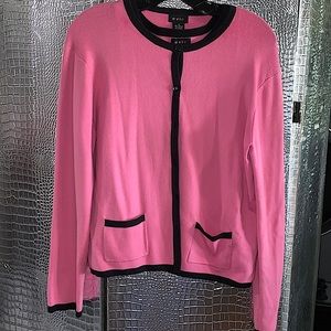 Pink and Black Cardigan